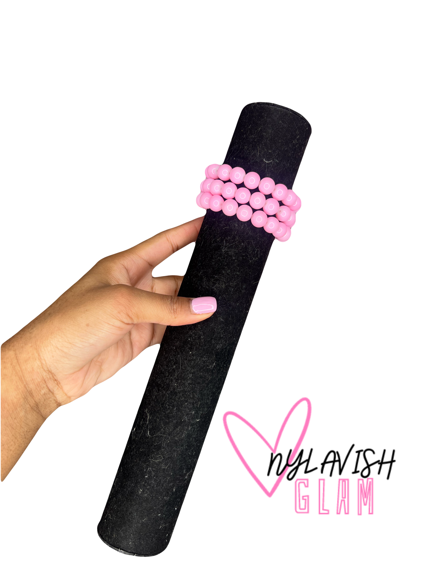 Cupcake Pink Beaded Bracelet
