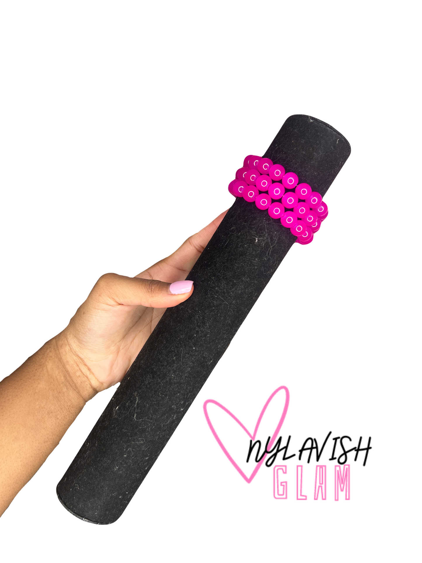 Magenta Beaded Bracelet