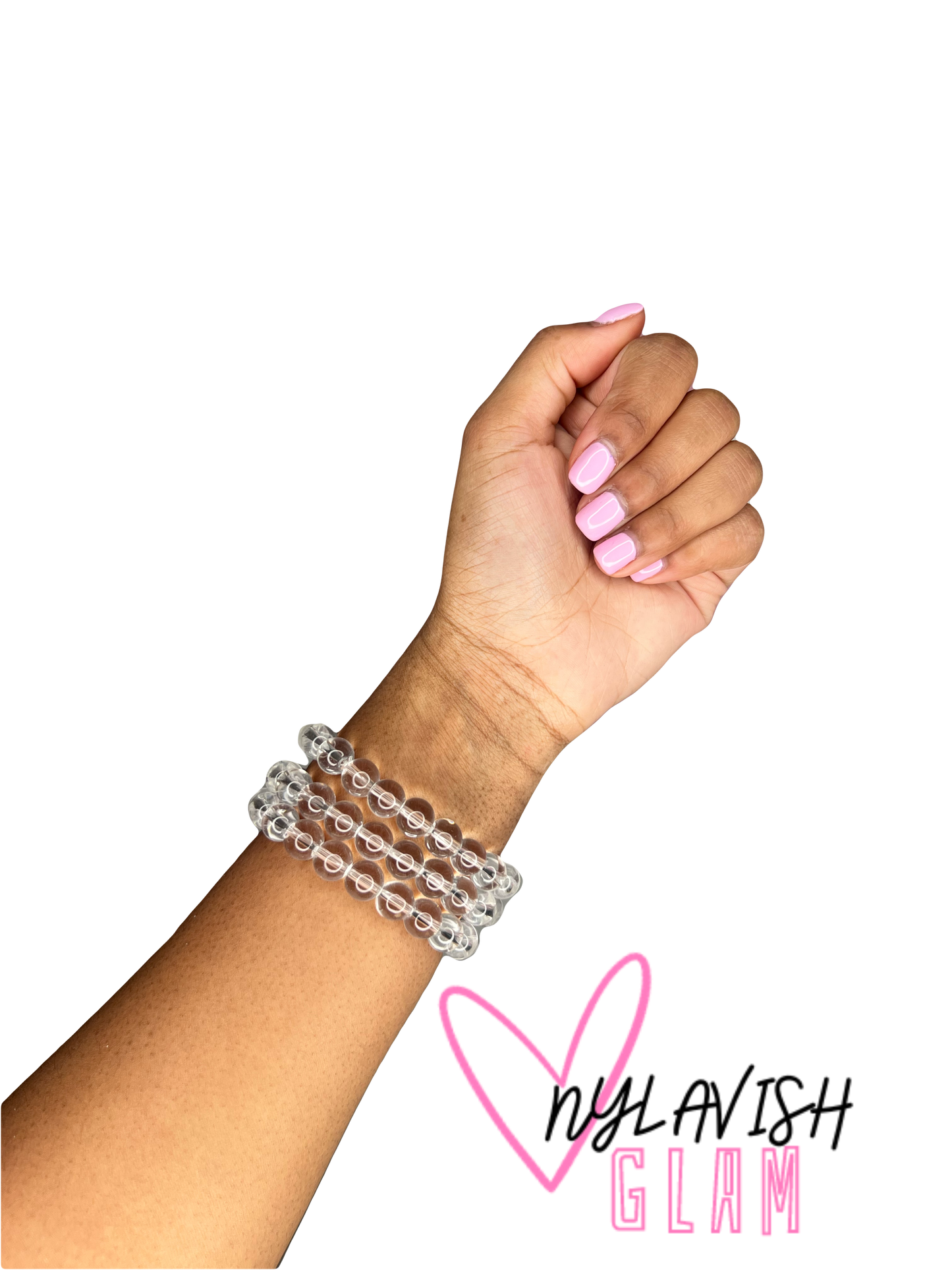 Clear Beaded Bracelet