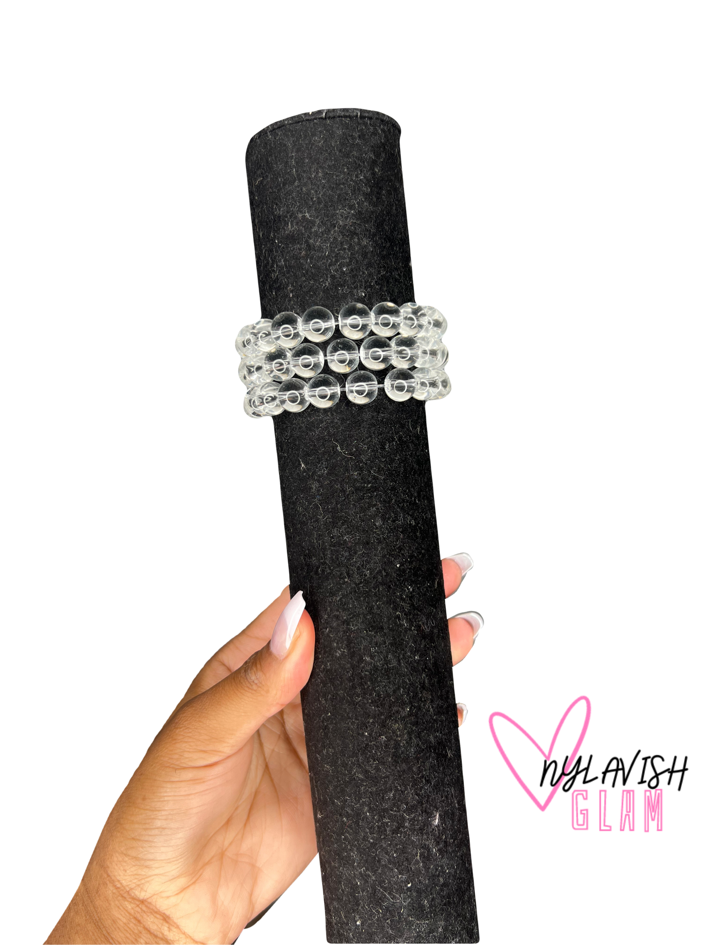 Clear Beaded Bracelet