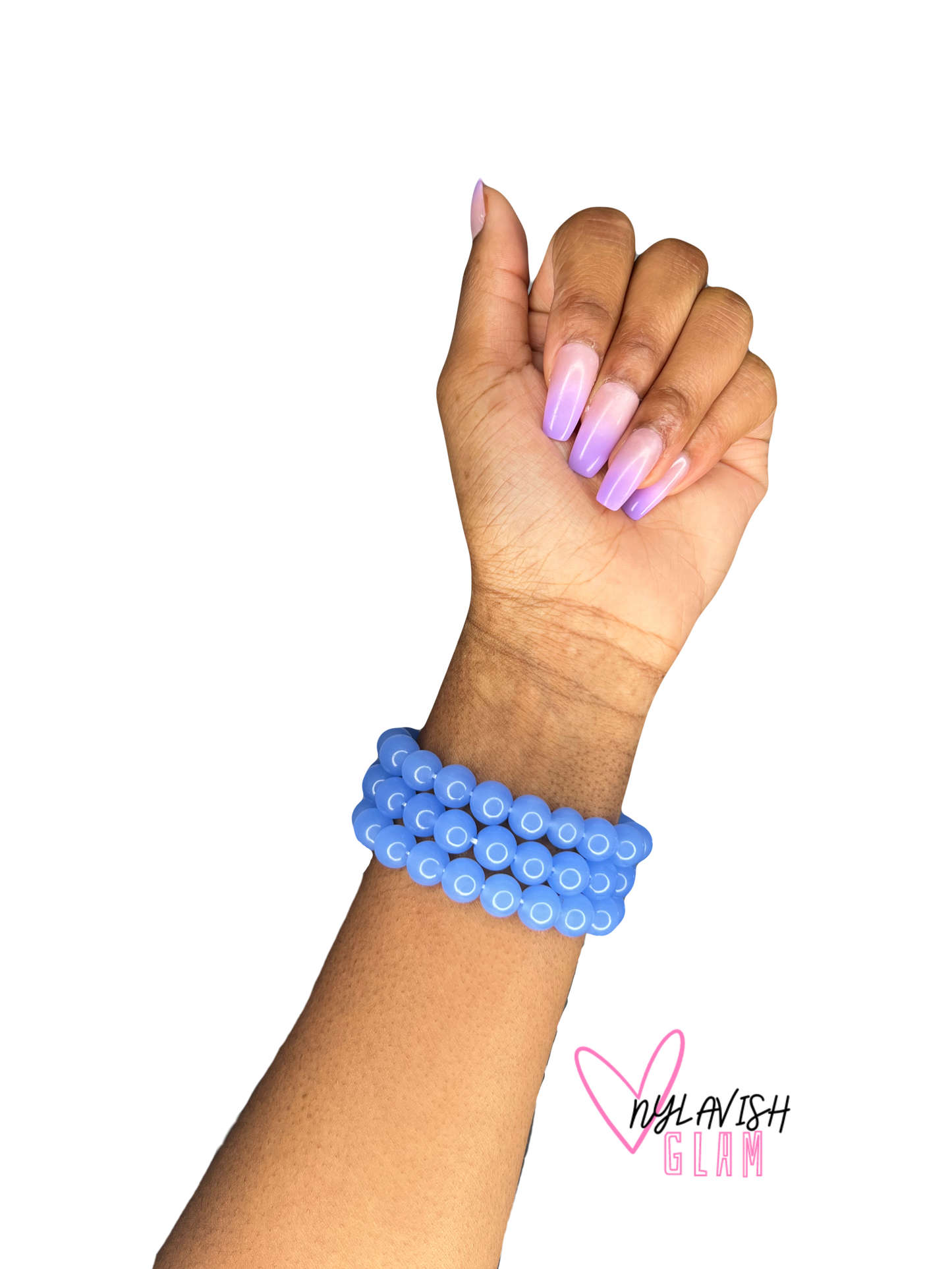 Periwinkle Beaded Bracelet
